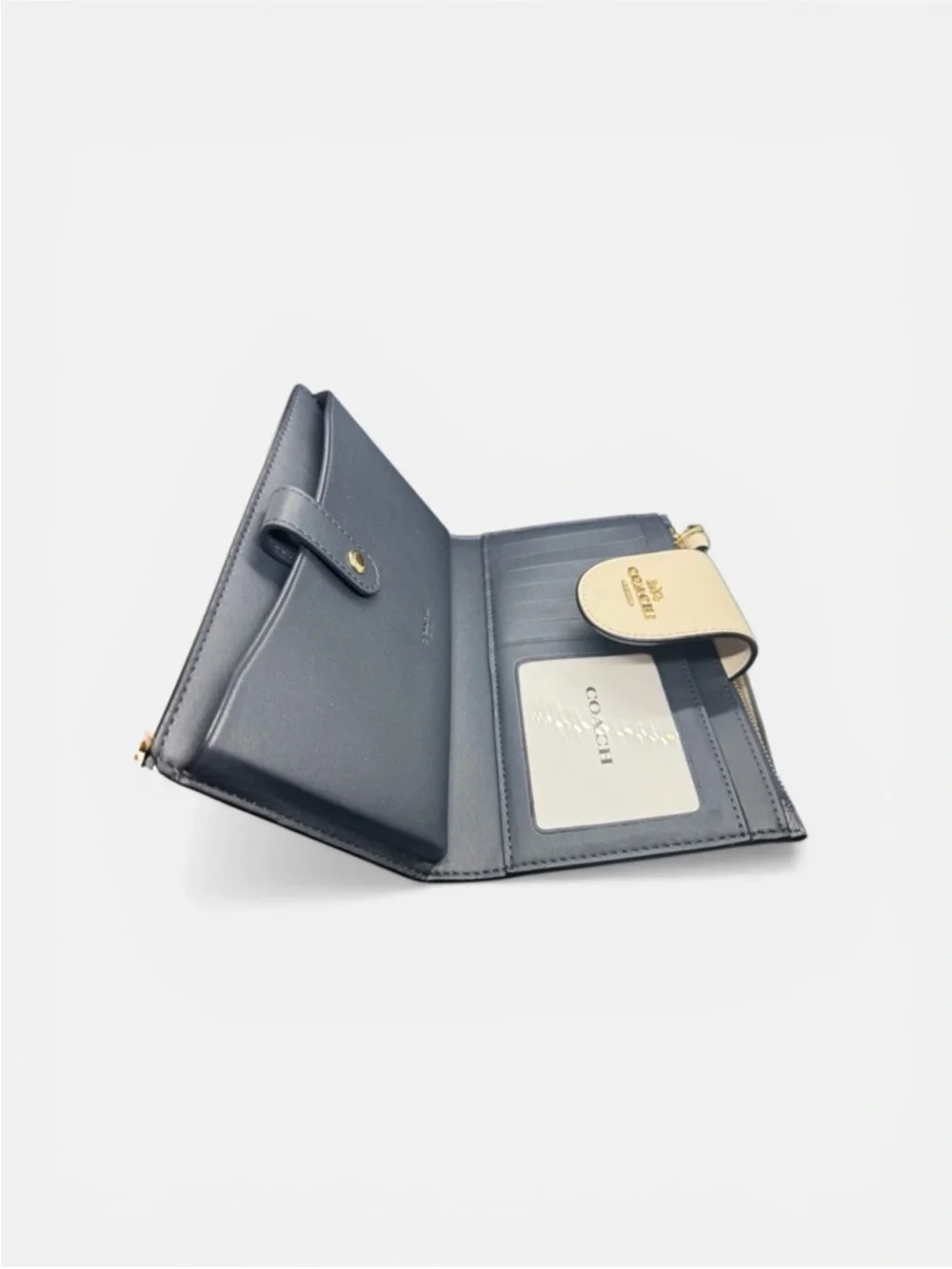 COACH Denim Multi Tech Wallet in Colorblock Signature Canvas/NWT